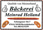 Zur Homepage der Bäckerei Heiland